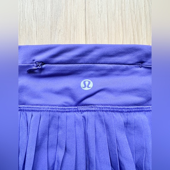 Lululemon Pleat To Street Skirt II Iris Flower Purple Sz 2 Pleated Tennis Sport - Picture 3 of 8